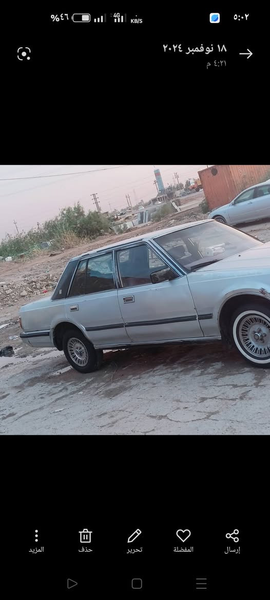 السلام عليكم سوبر 85للبيع كير ومكينه ثنين ونص اكسن سيدان حداديه جديده رقم بغداد انكليزي عارظه 40وبيه مجال والشراي بي خير ويدلل ***********
