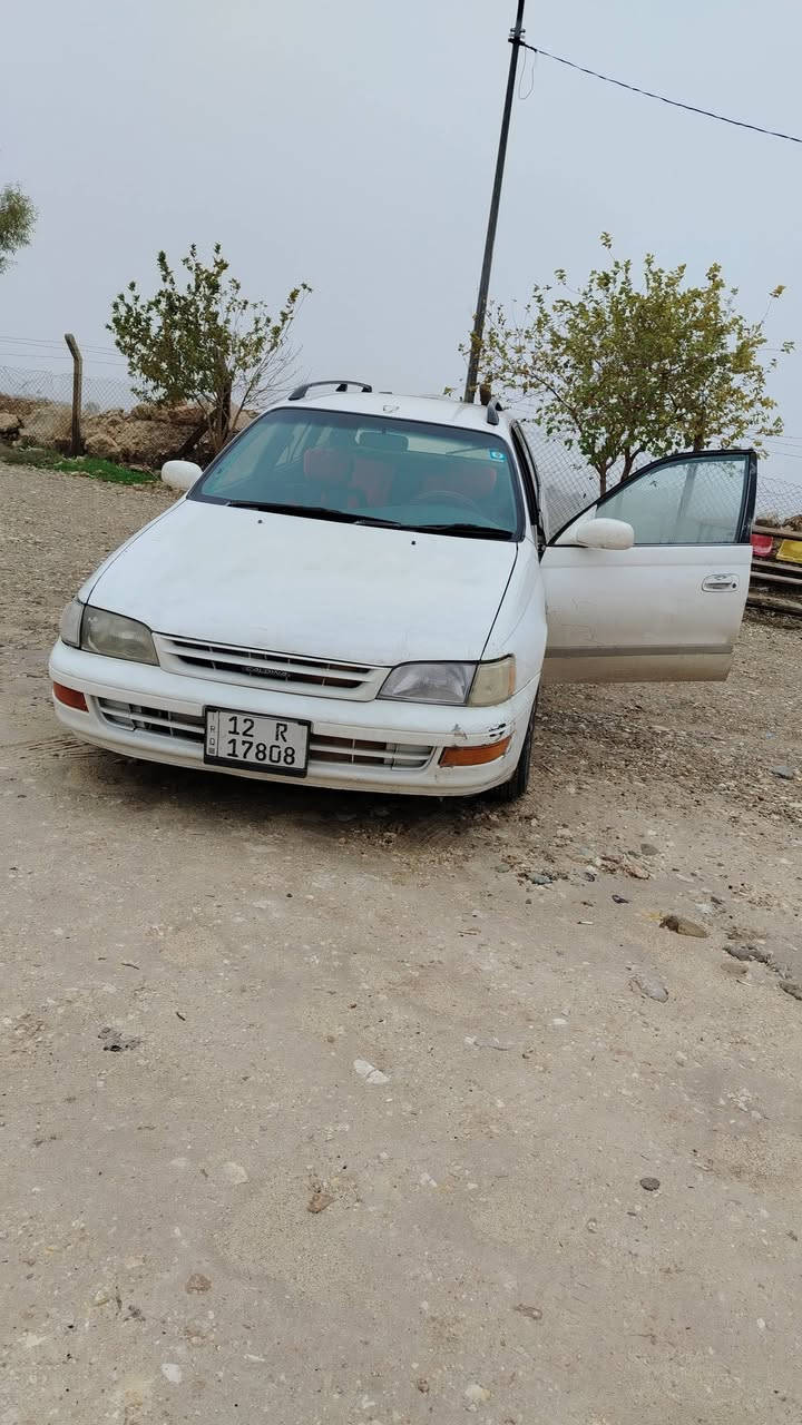 تويوتا كورلا كارينا ياباني
موديل ١٩٩٣
محرك حجم ٢٠٠٠ بشرط بدون صرف او نفخ وضع شركه
كير اوتو بشرط
كوبون بانزين بيها
رقم نينوى ألماني ابيض جديد دولي مسطره 12
سنوية عظم جديدة ٢٠٣٠
هزه جديده غير نافذه / ستيرن بور / باتري جديد 
صبغ جملخ وبوند مبدل الباقي شرط
السقف موس بدون صبغ
شواصي ولغود بشرط
تأيرات و كهربائيات ويلات لايتات بك لايتات جدد وبشرط
سيبايه معاها / كمبريسر موجود وتفرعات تبريد موجوده تحتاج تصليح قليل

سعر ٤٢ وبيها مجال
مكان السيارة موصل بعشيقة
***********
