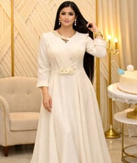 فستان أبيض • مقاس لارج • ٥٠-٨٠ كيلو