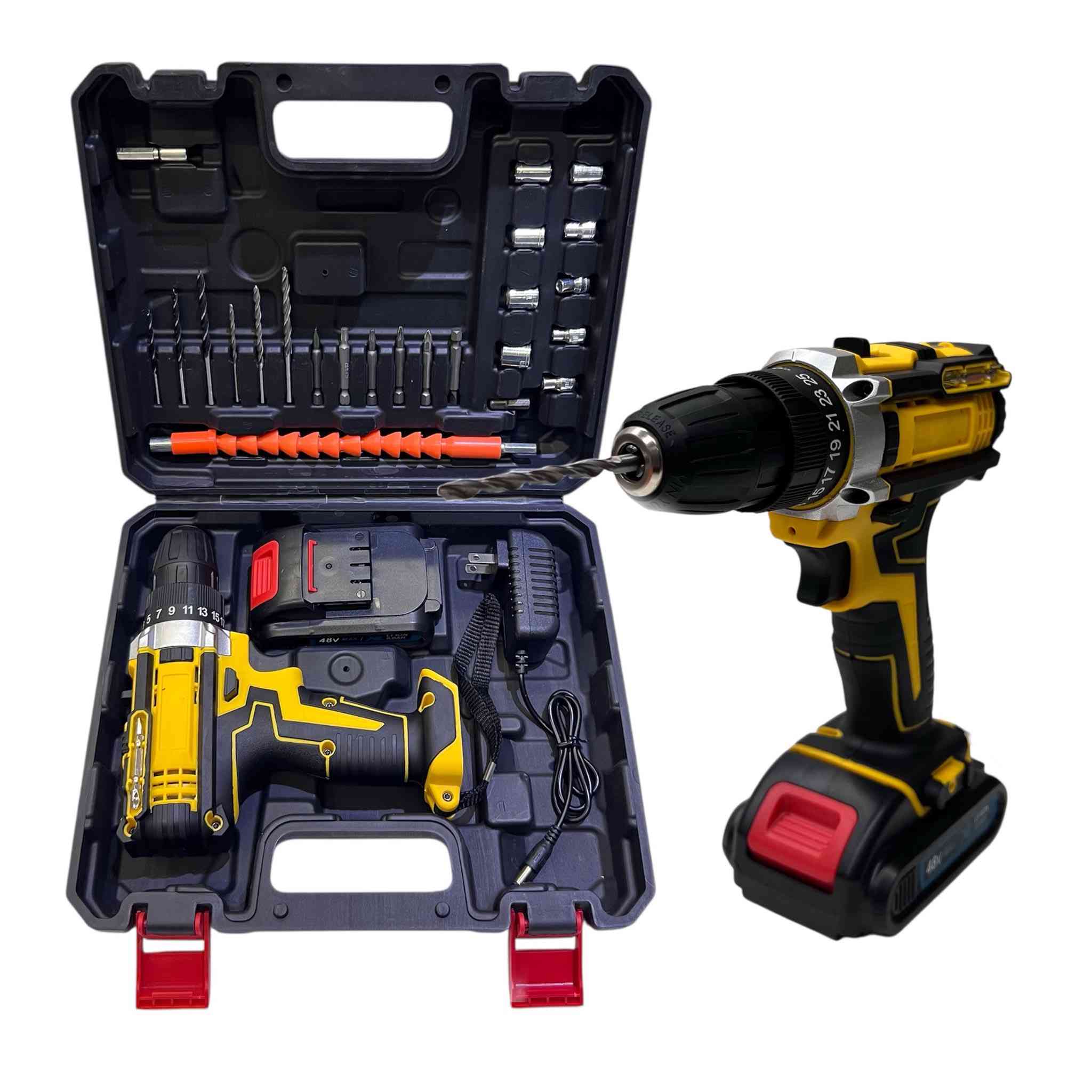 بكج دريل شحن بطاريه48فولت موصفات ويا عده كامله براين ولقم ومفاتيح ب 27الف والتوصيل مجاني 
للحجز واتساب*********** جمله ومفرد
