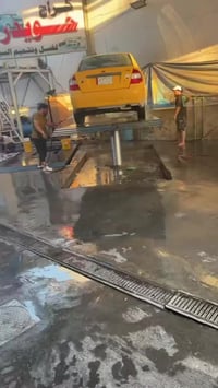 محطه غسل للبيع المحتويات جكات عدد ٢.مع تبديل زيوت سيارات شغاله فول الف...