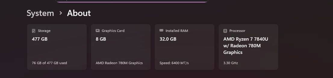 حاسبة مني بيسي  فول شغاله 4k

 المعالج: AMD Ryzen 7 7840U  عدد الأنوية (Cores): 8  عدد الخيوط (Threads): 16  كرت الشاشة: AMD Radeon 780M Graphics (8GB)  الذاكرة: 32GB DDR5 بسرعة 6400MT/s  التخزين:512GB.  M.2 NVMe

سعر 475 الف يوجد توصيل


**إذا كنت صاحب هذا الإعلان وتريد حذفه لأي سبب، رجاءا أرسل رسالة إلى الدعم الفني**