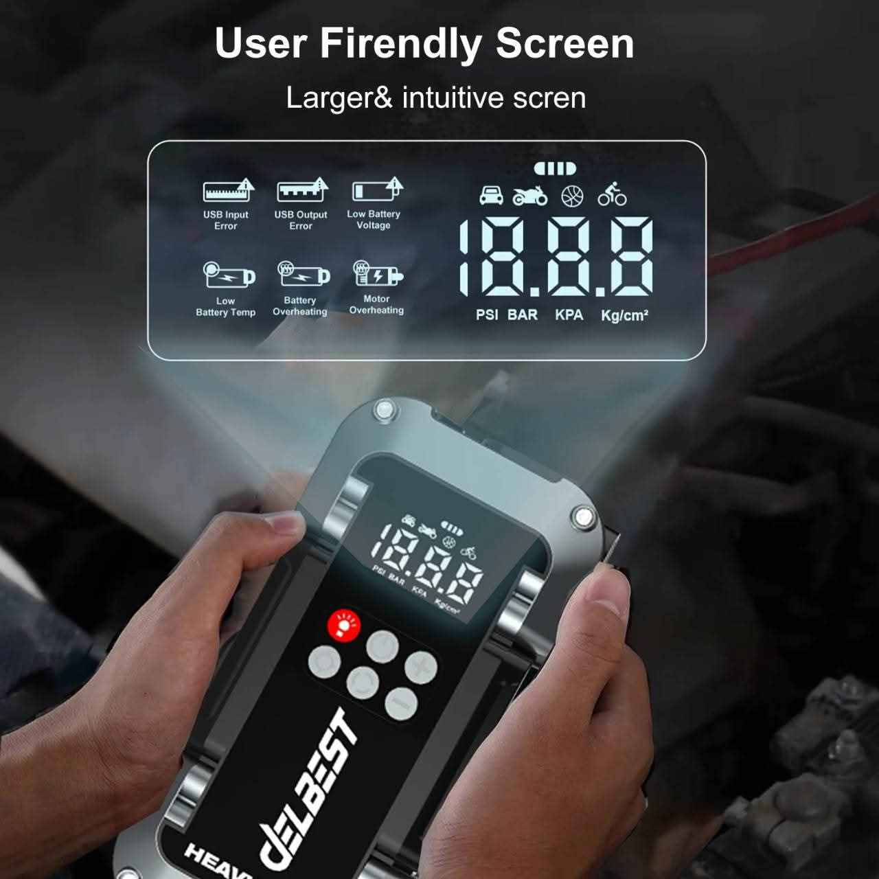 #Power Car
🚗🚗توصيل مجاني 🚗🚗👍
ضمان سته اشهر 
 الاسعار  90  الف مع توصيل مجاني 
🚀 جهاز طوارئ السيارة الشامل: ودّع القلق على الطريق!
هل سئمت من القلق بشأن إطار مثقوب أو بطارية سيارة فارغة في منتصف الطريق؟
نقدم  الحل المتكامل الذي يجمع بين القوة وسهولة الاستخدام ليمنحك راحة البال التامة أثناء قيادتك.
مواصفات المنتج
سعة البطارية: 26000 مللي أمبير
◆ مخرج USB1: 5 فولت/3 أمبير، 9 فولت/2 أمبير، 12 فولت/1.5 أمبير
◆ مدخل Type-C: 5 فولت/3 أمبير، 18 واط
◆ تيار البدء/الذروة: 1800 أمبير/3750 أمبير
◆ دورة الحياة: 1000 مرة
الحجم: 210 × 106 × 50 مم
درجة حرارة التشغيل: من -20 درجة مئوية إلى +60 درجة مئوية
مشغل محرك 4 أو 6 وا 8 وا 10 سلندر 
10.0 لتر سلندر بنزين
10.0 لتر سلندر ديزل
سيارات دراجات نارية قوارب
تشغيل البطارية الفارغة بأمان في
سيارة
سيارة دفع رباعي
شاحنة
دراجة نارية
قارب
EMERGENCY
LED
FLASHLIGHT
3 LED lighting modes
Sos
Lighting
Strobe
sos
King
✨ الميزات الأساسية التي لا يمكنك الاستغناء عنها:
⚡ بادئ تشغيل السيارة (Jump Starter) القوي:
انسَ كابلات التوصيل المعقدة والاعتماد على سيارة أخرى.
يشغل سيارتك على الفور (السيارات، الشاحنات الصغيرة، الدراجات النارية) حتى مع البطاريات الميتة تمامًا.
💨 منفاخ الإطارات الرقمي (Air Compressor):
يضبط ضغط الإطارات بدقة وسرعة (مضخة هواء قوية).
شاشة رقمية لضبط الضغط المطلوب تلقائيًا، يتوقف بمجرد الوصول للضغط المحدد.
مثالي للإطارات، الدراجات، الكرات، والمراتب الهوائية.
💡 مصباح طوارئ LED متعدد الأوضاع:
إضاءة ساطعة للعمل ليلاً.
وضع الوميض التحذيري (SOS) الأحمر والأزرق للسلامة على الطريق في حالات الخطر.
🔋 بنك طاقة (Power Bank):
مزود بمخارج USB لشحن هاتفك المحمول والأجهزة اللوحية أثناء التنقل.
🎁 احصل على نسختك الآن!
لا تدع أعطال الطريق تضيع وقتك أو تعرضك للخطر. استثمر في سلامتك وراحة بالك.
اضغط هنا للطلب أو اتصل بنا الآن! الرمادي, الأنبار


**إذا كنت صاحب هذا الإعلان وتريد حذفه لأي سبب، رجاءا أرسل رسالة إلى الدعم الفني**