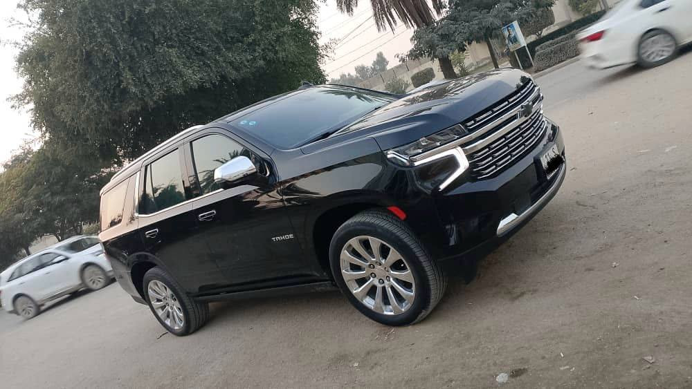 السلام عليكم للبيع شوفرليت تاهو موديل 2022 برايمر اعلى فئه علامه ضوء القمر رقم بغداد بسمي مشروع وطنّي مكفوله كفاله عامه 
جديده معنى الكلمه 
فول موصفات 1/1
بصمه تشغيل 
5بصمات 
تشغيل عن بعد 
بنراما طكتين 
كشنات الاماميه كهرباء +تدفئه تبريد 
كشنات جلد 
كشنات خلفيه كهرباء 
12 ايرباك 
سبعه راكب 
ثلاث قطع تبريد 
جنطه كهرباء 
رادار الإمامي 
رادار خلفي 
خمس كامرات 360درجه 
شاشات خلفيه +سماعات
داتا شو 
جكات 
خمس كامرات 
كشن هزاز 
شاشه لكترونيه 
محرك V8/5300
نقطه عمياء 
تحديد مسار 
كل عراض شركه موجودة
وباقي موصفات برايمر معروفه 
ماشيه (76)الف 
السعر (530)اوبيها مجال 
ألاستفسار اتصل عل الرقم *********** 
مكان سياره بابل
