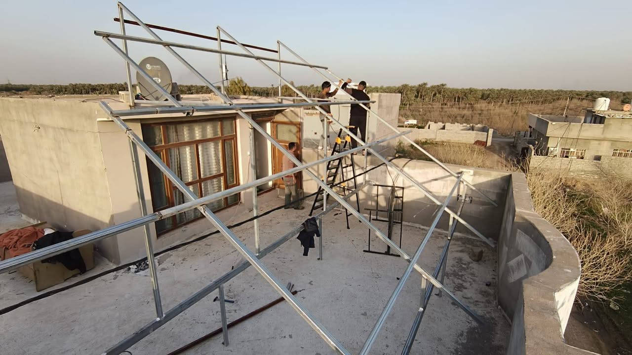 طاقة شمسية بدون انقطاع 
تيار مستقر فولتية معتدلة لطلب عمل منضومة طاقة شمسية الاتصال على الرقم***********م.ياسر أو زيارة مكتبنا الواقع في بعقوبة ام العظام طريق جسر بهرز شارع السدة
