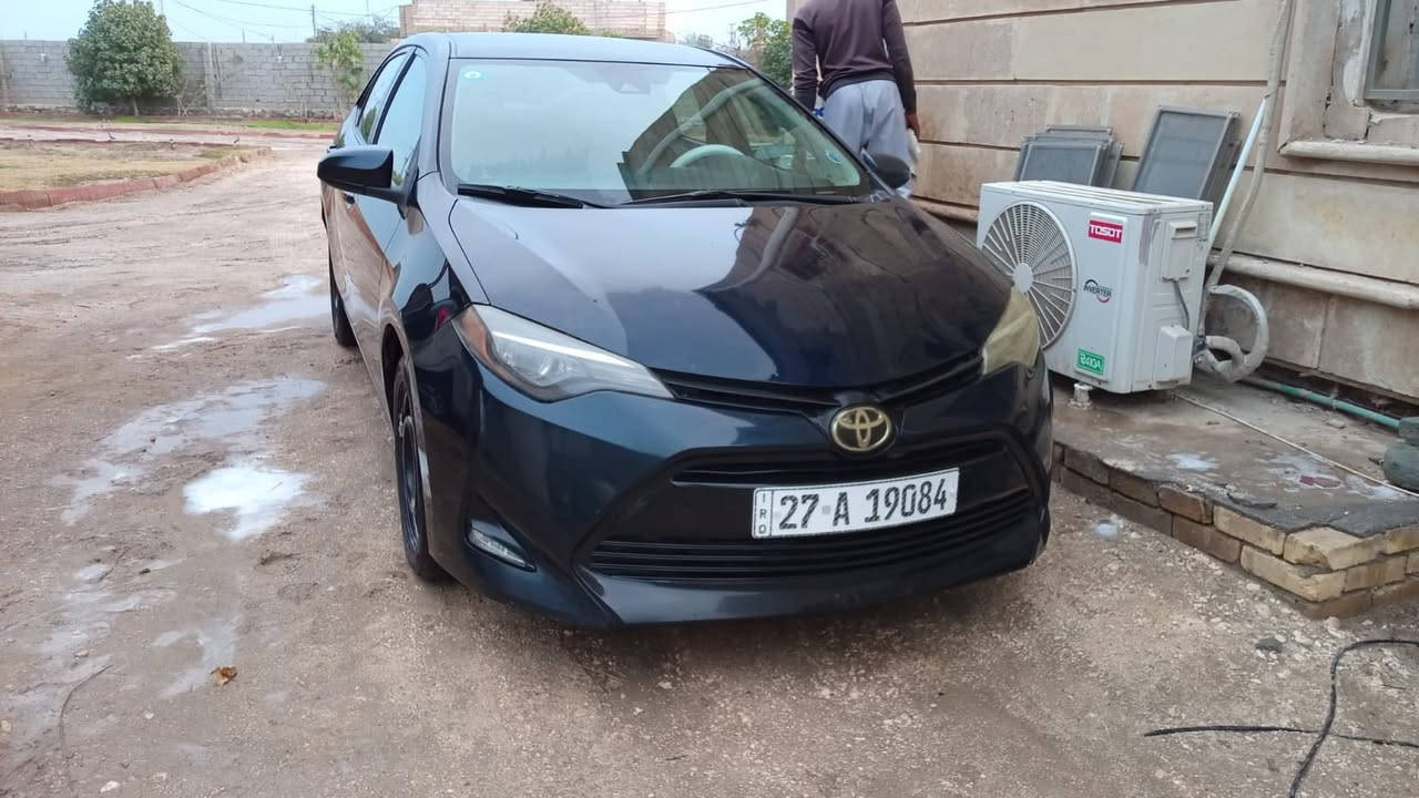 سلام عليكم تويوتا كورولا موديل 2017 وارد امريكي للبيع السعر 125 ضرر صبغ جاملغ الامامي جهة السائق والتفاصيل البقيه الاتصال على الرقم*********** المكان ناصريه مركز
