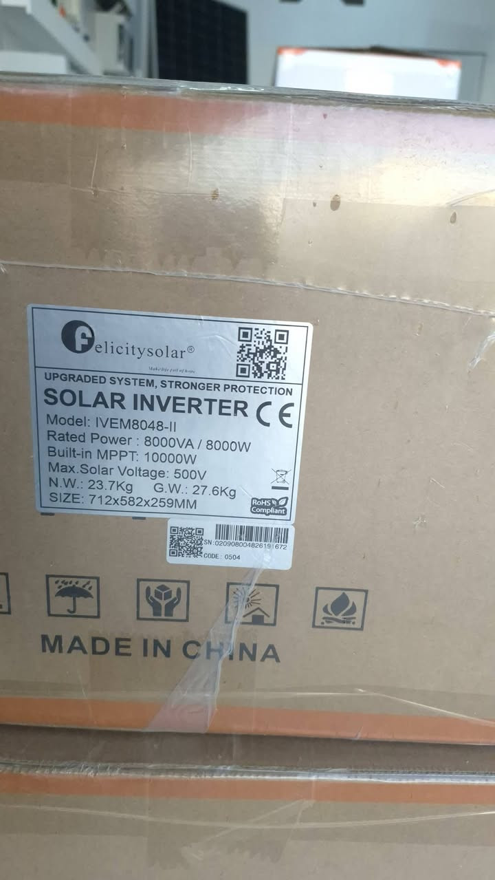السلام عليكم تم توفير لدة شركة نبع الحياة للطاقة الشمسية انفيرترات نوع فلستي سولر باحجام 6kw+8kw Ip21 وبكميات كبيرة للمراسلة والاستفسار على الارقام ***********_*********** ويوجد خدمة توصيل لكافة محافضات العراق
