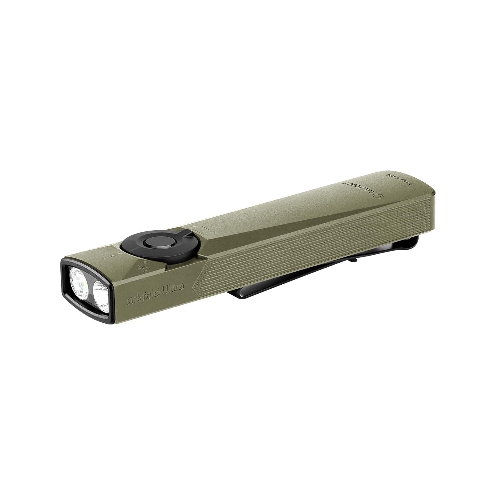 لايت ماركة اولات 3 في 1
OLIGHT Arkfeld Ultra 1400 Lumens EDC Flat Flashlight, Rechargeable Compact Pocket Flash Light Combines White LED, UV and Green Beam, Triple Sources Perfect for Checking, Working (Olive-Green)


**إذا كنت صاحب هذا الإعلان وتريد حذفه لأي سبب، رجاءا أرسل رسالة إلى الدعم الفني**