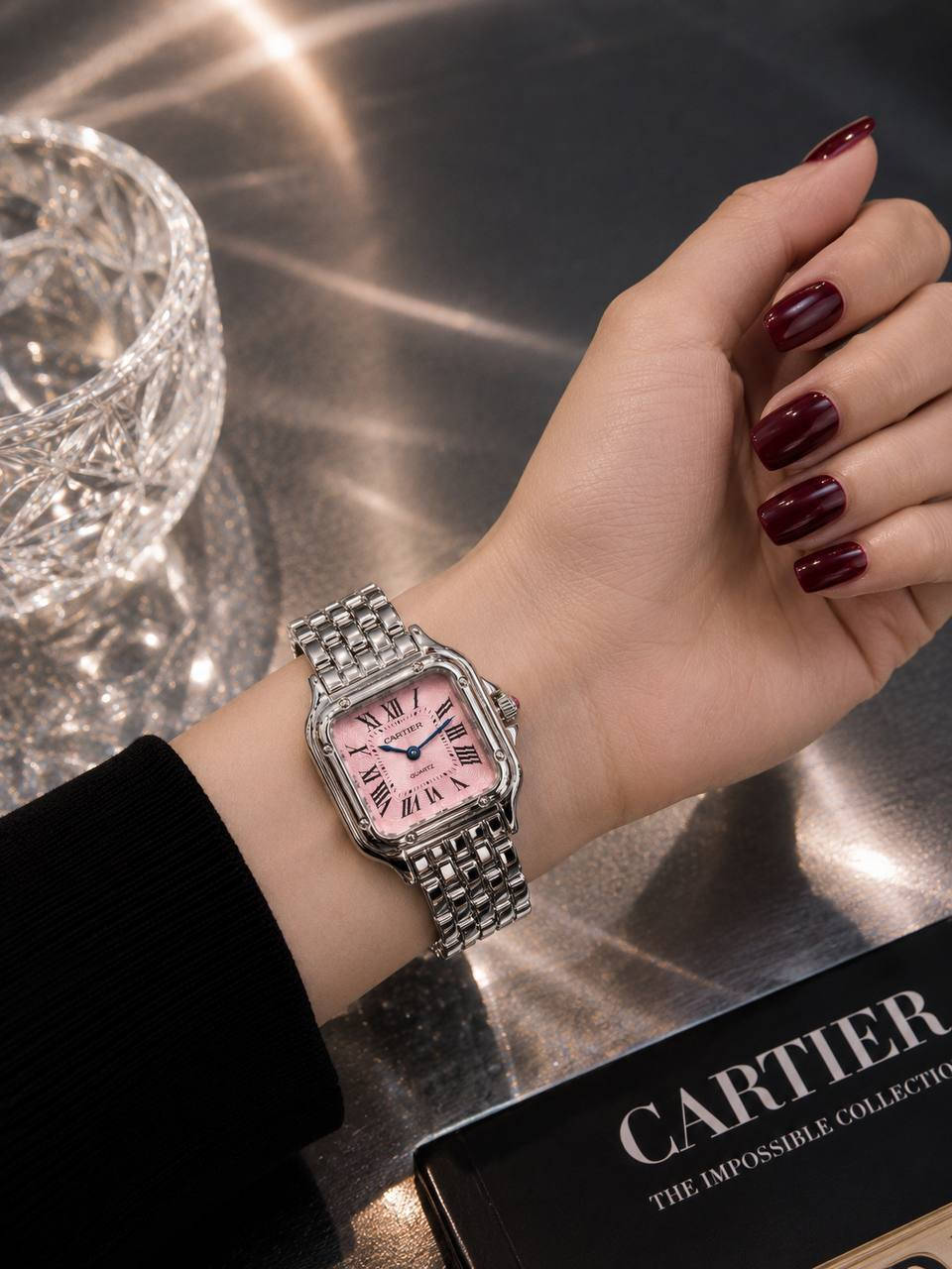 موديل جديد

نسائي كارتير CARTIER 
سير حديد
طلاء ثابت
مقاوم للماء
قفل دكمة 
ظهر مختوم
كوالتي جيد جداً 
الوزن 60 غرام
القطر 26.60 ملم
السمك 10.18 ملم

سعر القطعه 6الف


**إذا كنت صاحب هذا الإعلان وتريد حذفه لأي سبب، رجاءا أرسل رسالة إلى الدعم الفني**