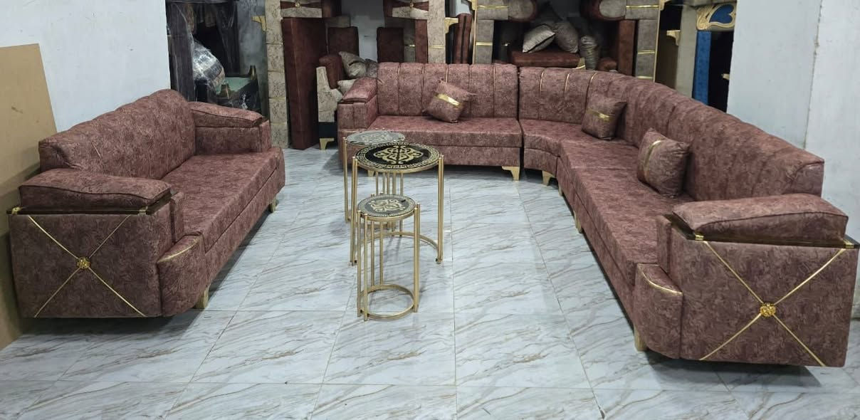 ⛔️ عرووضنا مستمررة ⛔️ بس ب??#مليونين_و500 ألف طقم كنب مع 🎁طاولات هددية🎁
📲لحق حالك واحجزز :
🛑الطقم المميز والاكثر طلب
??#طقم #كنبايات
🔴#المواصفات: 
 ✅  خشب شوح
✅#سفنج ع 12سم. ممتاز اول
✅#قماش مرمرة تقيل
✅#صندوق 😍
✅#الطراحة متحركة مذودة بسحابات لسهولة الغسيل🌙
# قواعد لوكنز لون الدهبي  

📛#أستلم نفس الطقم يلي بالصوره
👈 التواصل والاستفسار مسنجر 💥


**إذا كنت صاحب هذا الإعلان وتريد حذفه لأي سبب، رجاءا أرسل رسالة إلى الدعم الفني**