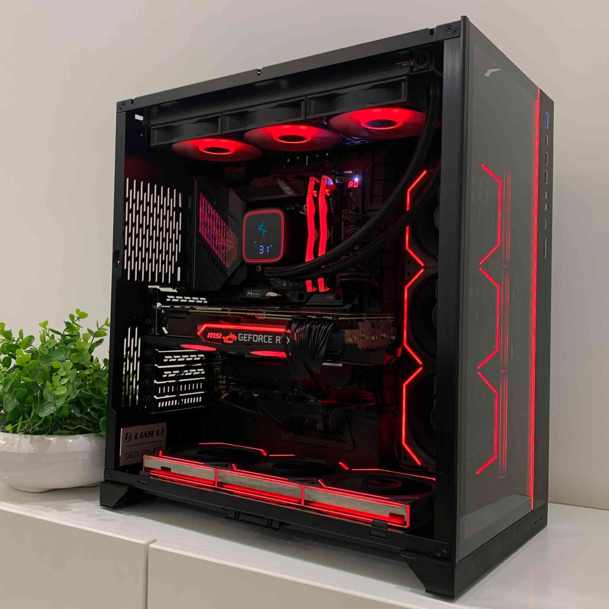 PC Specifications

• CPU: Intel Core i5-14600KF (14Cores / 20Threads)
• GPU: MSI GeForce RTX 2080Ti GAMING TRIO 11GB
• RAM: 32GB T.G. T-Force DDR5-6000 CL30
• MOBO: ASUS ROG STRIX Z690-E GAMING WIFI
• Storage: Samsung 980 PRO 1TB NVMe Gen 4.0
• Cooling: DeepCool LS720 Digital 360mm AIO
• PSU: be quiet! Power Zone 2 – 1000W Platinum
• Case: Lian Li O11 Dynamic XL ROG Certified
• Extra Cooling: 6× Interstellar V2RS ARGB Fans

✅ Excellent airflow and cooling
✅ Premium ROG motherboard
✅ High-speed DDR5 memory
✅ Clean high-end build

Runs modern games easily at 1440p Ultra settings.
Used like new (PSU & the Fans are new)– no issues.

💬 Price is fixed – please do not message for negotiation. السليمانية, العراق


**إذا كنت صاحب هذا الإعلان وتريد حذفه لأي سبب، رجاءا أرسل رسالة إلى الدعم الفني**