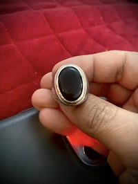 عقيق يماني • فضة 925 • صياغة ثقيلة