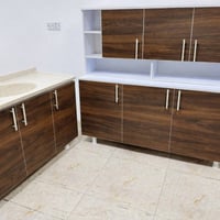 كاونتر MDF • متر ونص • سنك مرمر ١٫٢م