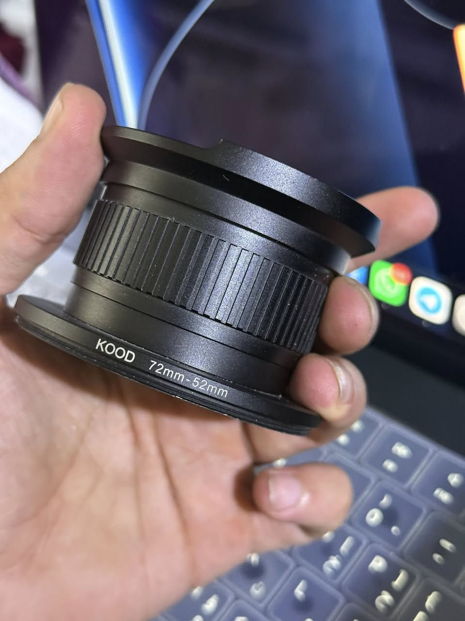 محول عدسة fisheye ومايكرو بنفس للوقت قطعتين
اذا تخلي عدسة ٥٠ ملم تصير ١٧ ملم والجزء الثاني تفتحة تصير مايكرو 
القطعة للكروب فريم بس تشتغل على الفول فريم بvignette 
قياس ٧٢ و٥٨ تكدر تركب رنك متغير للقياس
سعرها ٥٠ الف


**إذا كنت صاحب هذا الإعلان وتريد حذفه لأي سبب، رجاءا أرسل رسالة إلى الدعم الفني**