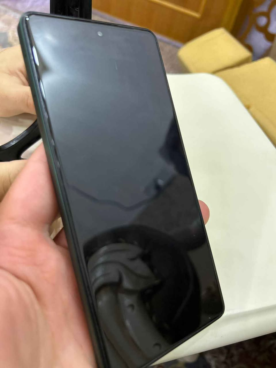 سلام عليكم
تكنو بوفا 6 
مميزات 
1 الشاشة (1080+2436) 
2 البطارية 🔋 (6000 ملي امبير) 
3 الكاميرا الامامية ( 32m ) 
4 كاميرا الخلفية (108m) DUAL CAMera
5 الرام (8.00+ 5.000GB 
6 المعالج (Helio, g99 التمت
7 التخزين  ( 256) 
8 لون الجهاز اخضر مميز 
الجهاز مناسب للالعاب 
الجهاز يعتبر جديد لان استخدامة بسيط ومامفتوح 
مكاني كربلاء حي المعلمين
الرقم للتواصل *********** كربلاء, العراق
