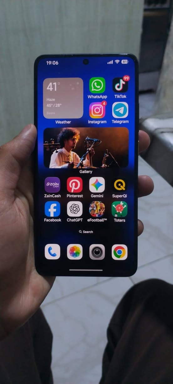 Poco x7 pro
تخزين : 512 جيجا
رام 12
شاشة : AMOLED 120hz
المحتويات : شاحنة أصلية مع كرتونة و كفر أصلي مع ضمان 18 أشهر
بطارية : 99

الجهاز راقي وعظيم ما يحتاج اتكلم عنه، سعره 390قفل
مكاني البصرة


**إذا كنت صاحب هذا الإعلان وتريد حذفه لأي سبب، رجاءا أرسل رسالة إلى الدعم الفني**