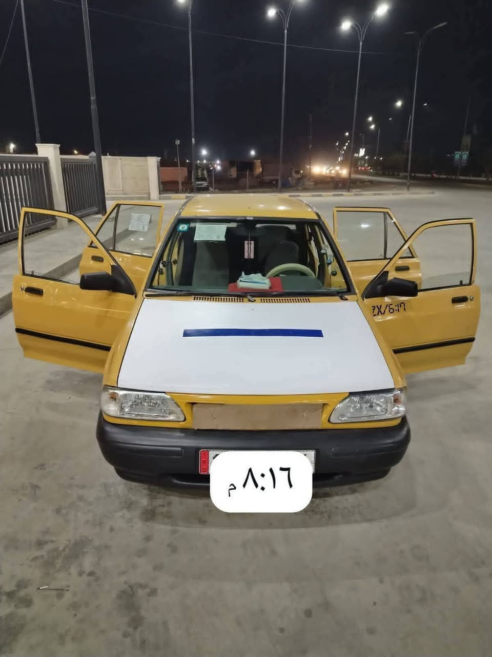 السلام عليكم سايبه مديل 2013 سياره مصفره هيئه وغرامات وهزه جديده ورقم بغداد انكليزي مكاني الكوت مركز مدينه دوس معمره وهلالات ورشات صبغ فقط مكينه وكير بل جيس تخم تايرات نضاف شواصي نضفات كهربايات شغاله الشراي يتصل عل رقم وبل خدمه السعر 28 ورقة  وبيه مجال ***********
