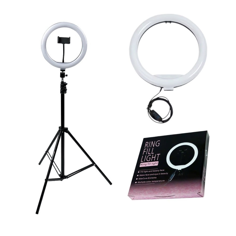 
رينج لايت ذو جودة عالية، مثالي للتصوير وتقديم محتوى الفيديو. يأتي مع حامل ثلاثي للكاميرا ويتميز بإضاءة قوية ومتعددة الألوان تساعد في الحصول على مظهر احترافي في التصوير. مناسب للمبتدئين والمحترفين على حد سواء.