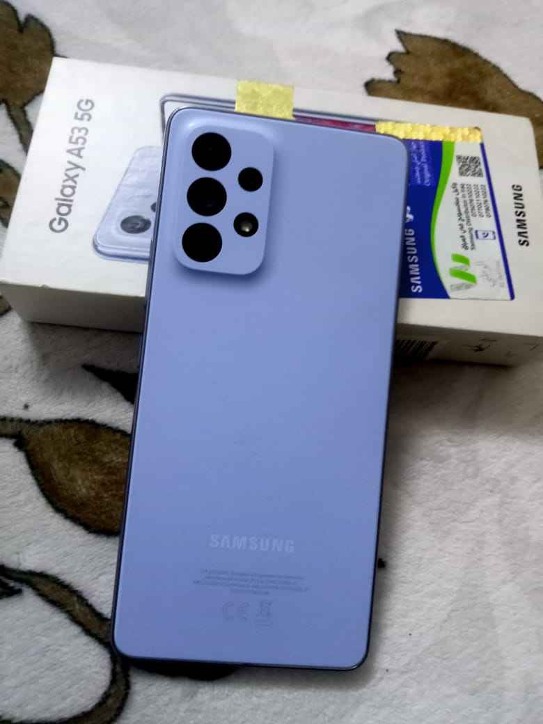 جهاز samsung a53نظيف كلش وعلى الفحص لا مفتوح ولا شي ذاكرة 256سلاسة فول والجهاز غني عن التعريف ملحقانة كارتونة فقط 
سعر 220،مكاني بغداد حي الجهاد 
*********** بغداد, العراق
