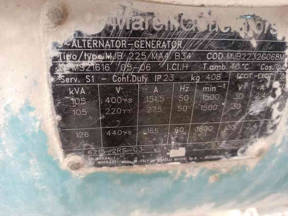 مولد رينو 6 سلندر 105 كيفي توليد اصلي مولد متروك سعر 15 ورقه قفل الشراي يتصل ***********
