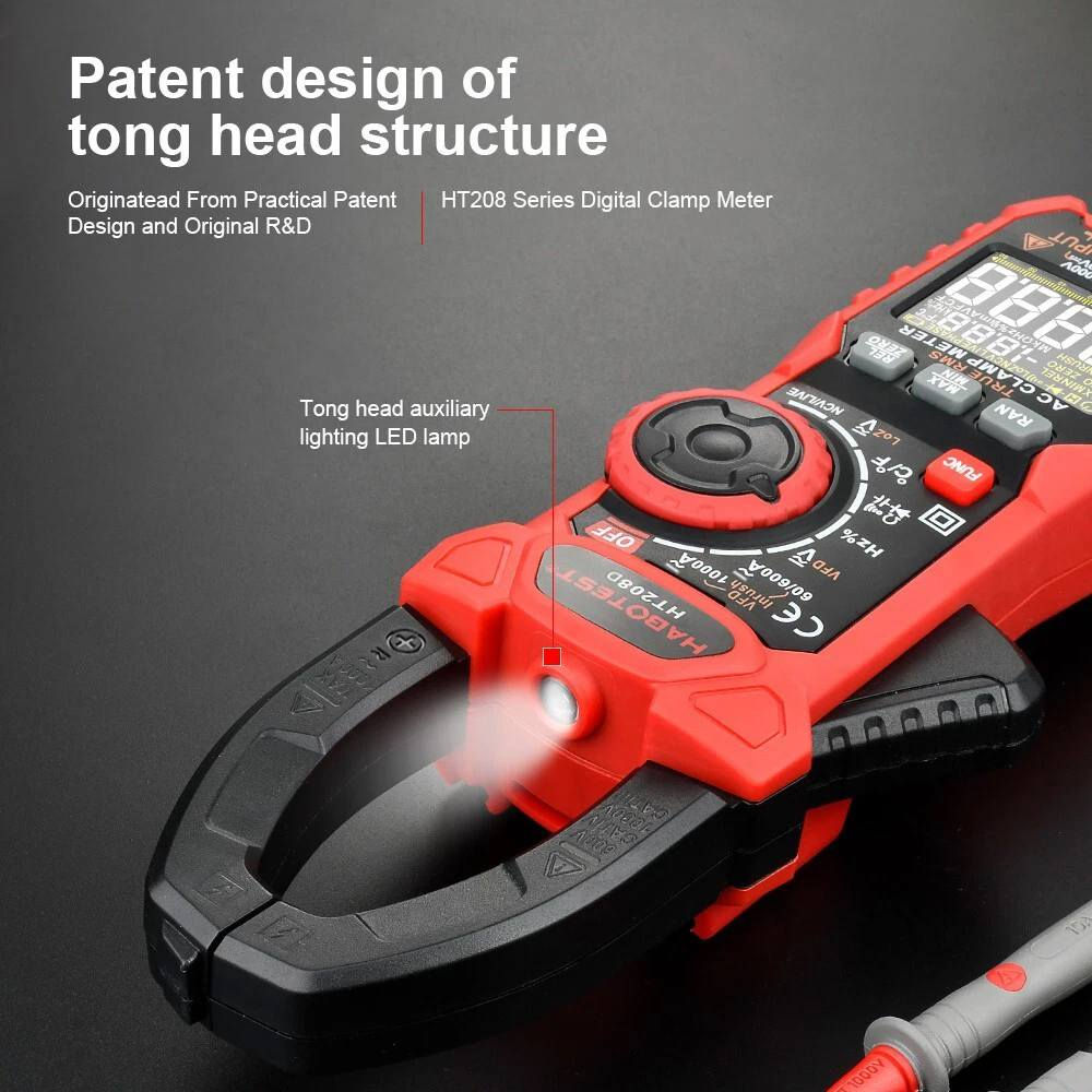 كلابميتر من شركة (HABOTEST)
- HT208A. 
       (1000V/1000A) <AC/DC> 

🚩 المميزات:
✅ الجهاز مصنوع من مواد دقيقة وقوية ولها خدمة طويلة في الحياة ، لا تحتاج إلى تغييره في كثير من الأحيان.
✅ الجهاز مزود بمصباح يدوي حتى يمكن استخدامة في الظلام.
✅ الجهاز متعدد الوظائف: فيمكن استخدامه لقياس كل من ( التيار  AC/DC ،الجهد AC/DC ، المقاومة ، السعة ، درجة الحرارة ، التردد ، كشف NCV ، ،VFDالاستمرارية ، اختبار الدايود ، عدم الاتصال والكشف بالجهد اذا كان الاتصال ضعيف). 
✅ يقيس مايسمى بال (inrush DCA zero) تيار بدأ التدفق في المحرك او الاحمال الحثية.
✅ وظيفة التنبيه: مع صوت عال عند تلقي الإشارة الكهرومغناطيسية لتنبيه.
✅ وظيفة إيقاف التشغيل التلقائي: سيتم إيقاف التشغيل تلقائيا دون أي عملية في غضون 15 دقيق ، مما يوفر طاقة البطارية.
✅ البطاريات :  2 * بطارية خارجية (AAA).

ــــــــــــــــــــــــــــــــــــــــــــــ
السعــــر 50 ألف مع توصيل


**إذا كنت صاحب هذا الإعلان وتريد حذفه لأي سبب، رجاءا أرسل رسالة إلى الدعم الفني**