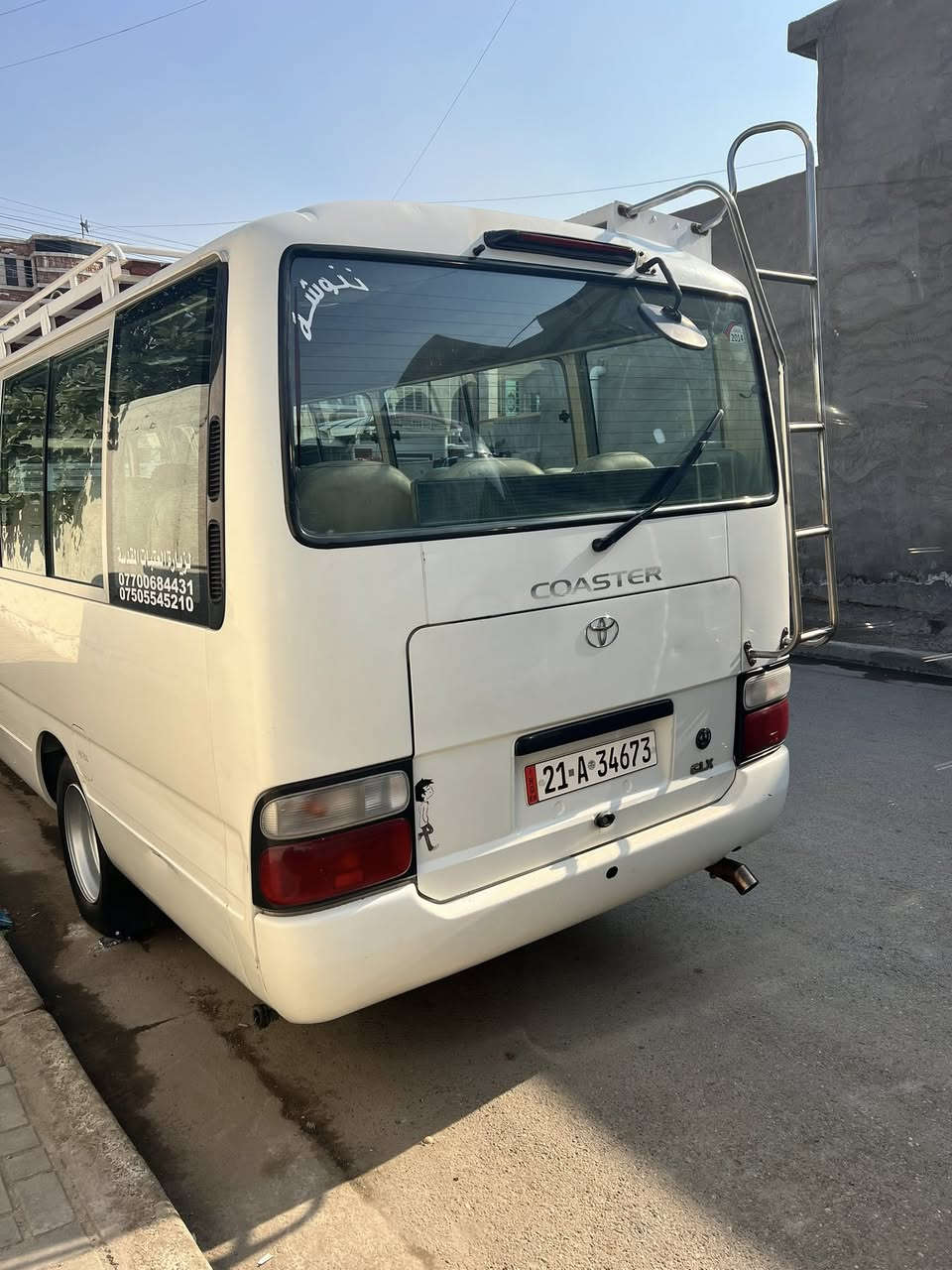 السلام عليكم كوستر للبيع موديل ٢٠١٠سياره جاهزه من كلشي منضومه غاز كشنات استاركس تبريد امحور سياره خير من الله السعر ٢٦٠بيه مجال الاتصال***********
