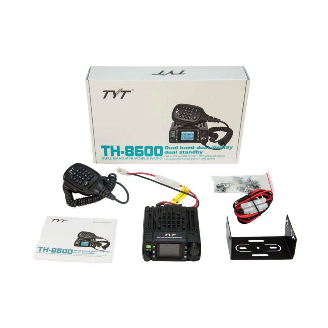 جهاز TYT TH-8600 ..
جهاز إرسال واستقبال لاسلكي تناظري
ومزدوج النطاق (Dual Band)، وهو مصمم خصيصاً لهواة الراديو وللسيارات، الدراجات النارية، ومركبات الدفع الرباعي (ATVs/UTVs) نظراً لحجمه الصغير ومقاومته العالية للعوامل الجوية.

الميزات الرئيسية
مقاومة الماء والغبار (IP67): الجهاز والميكروفون اليدوي محميان بالكامل ضد الغبار ومقاومان للغمر في الماء حتى عمق متر واحد لمدة 30 دقيقة، مما يجعله مثالياً للبيئات المفتوحة والقاسية.

الحجم الصغير (Mini Mobile): يتميز بأبعاد صغيرة جداً (107 × 125 × 45 مم) تسهل تركيبه في الأماكن الضيقة داخل مقصورة السيارة أو على الدراجات.

شاشة ملونة ملائمة: يحتوي على شاشة LCD ملونة تعرض النطاقين معاً مع دعم خاصية المراقبة المزدوجة (Dual Watch / Dual Standby).

المواصفات الفنيةنطاق الترددات (Dual Band):
VHF: من 136 إلى 174 ميجاهرتز.
UHF: من 400 إلى 470 ميجاهرتز.

قوة الإرسال (Output Power):( 25 واط ) .. ⚡️
يتيح الجهاز التنقل بين 3 مستويات للطاقة (عالية / متوسطة / منخفضة).
القنوات: يدعم تخزين 200 قناة مبرمجة.

أنظمة التشفير والاستدعاء: يدعم أنظمة التناغم CTCSS/DCS، ونظام DTMF، بالإضافة إلى الإشارات ثنائية وخماسية النغمات (2Tone/5Tone).

البرمجة: يمكن برمجته يدوياً من الميكروفون أو عبر الكمبيوتر
جهد التشغيل: 13.8 فولت تيار مستمر (DC).

ملاحظات الاستخدام والاستخدام الشائعالاستخدامات: يحظى بشعبية كبيرة بين هواة الراديو (Ham Radio)، وفرق الإنقاذ، وسائقي الطرق الوعرة (Off-Roading).

السعر والتفاصيل خاص .. 
متوفر توصيل ..


**إذا كنت صاحب هذا الإعلان وتريد حذفه لأي سبب، رجاءا أرسل رسالة إلى الدعم الفني**
