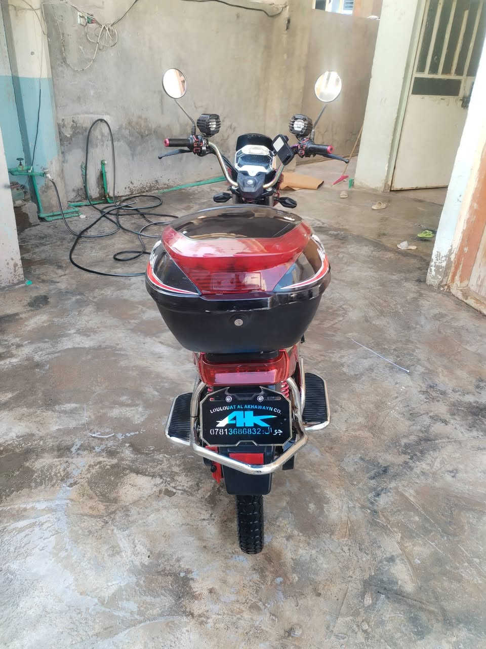 دراجة للبيع الخوين موديل 25بصمه يدوي 6بطاريات جدد جهاز مانع سرقة جادر ويا كهرباىيات  شقالة دراجة نضيفه  سعر  600وبي مجال ***********
