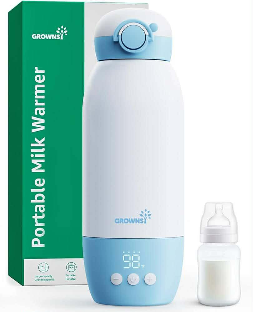 النوع الاول 

هذا الجهاز هو سخان الرضاعات المحمول من Comfyer Baby، وهو حل ممتاز للأمهات اللواتي يحتجن لتجهيز رضعة الطفل أثناء التنقل أو السفر. إليك المواصفات والسعر:
📋 المواصفات الفنية
• تصميم محمول: يعمل ببطارية قابلة لإعادة الشحن (عادةً بسعة 9000 إلى 10000 مللي أمبير)، مما يجعله يعمل لاسلكياً بالكامل.
• تحكم دقيق بالحرارة: مزود بشاشة LED رقمية تظهر درجة الحرارة الحالية، ويمكنك ضبطها بين 37°C و 50°C (أو حتى 55°C في بعض الموديلات) لتناسب نوع الحليب.
• سرعة التسخين: يمكنه تسخين كمية صغيرة من الماء أو الحليب في غضون 5 إلى 10 دقائق تقريباً حسب الكمية ودرجة البرودة الأصلية.
• جودة المواد: الجزء الداخلي مصنوع من الفولاذ المقاوم للصدأ (Steel 316) الآمن غذائياً، وهو مقاوم للصدأ والروائح.
• الشحن: يتم شحنه عبر وصلة USB-C، ويمكن شحنه في السيارة أو عبر "الباور بانك".
• الحماية: يتميز بنظام غلق محكم لمنع التسرب داخل الحقيبة.
💰 السعر التقريبي
يختلف السعر حسب المتجر أو إذا كان المنتج أصلياً أو من الموديلات المشابهة، ولكن بشكل عام:
• السعر العالمي: يتراوح بين 50 إلى 75 دولار أمريكي.

النوع الثاني 

هذا الجهاز هو سخان الحليب والمياه المحمول من ماركة GROWNSY، وهو واحد من أكثر الأجهزة كفاءة للأمهات اللواتي يخرجن بكثرة مع أطفالهن. إليك التفاصيل الكاملة:
📋 المواصفات الفنية
• الماركة: GROWNSY (ماركة عالمية مشهورة بمستلزمات الرضع).
• البطارية: يتميز ببطارية قوية جداً بسعة 15,000 مللي أمبير، وهي أكبر من أغلب الأجهزة المنافسة، مما يسمح بتسخين عدة رضعات بشحنة واحدة.
• التحكم بالحرارة: شاشة LED رقمية تعرض الحرارة بوضوح، ويمكنك التحكم الدقيق بالدرجة المطلوبة (غالباً بالفهرنهايت أو السيلزيوس حسب الموديل).
• السرعة: يسخن الحليب أو الماء في غضون 4 إلى 6 دقائق تقريباً.
• المواد: الجزء الداخلي مصنوع من الفولاذ المقاوم للصدأ 316L (درجة طبية)، وهو آمن تماماً ولا يتفاعل مع السوائل.
• الشحن: يدعم الشحن السريع عبر منفذ USB-C، ويمكن استخدامه أثناء شحنه في السيارة أو من خلال شاحن الهاتف.
• ميزة الحفاظ على الحرارة: يمكنه الحفاظ على دفء السائل لمدة تصل إلى 12-24 ساعة حسب درجة الحرارة المحددة.
💰 السعر التقريبي
يعتبر هذا الموديل (Grownsy) من الفئات الممتازة (Premium)، لذا قد يكون سعره أعلى قليلاً من الماركات العادية:
• عالمياً (أمازون): يتراوح بين 70 إلى 90 دولار أمريكي.
• في العراق: يتوفر في المتاجر المتخصصة للأطفال بسعر يتراوح بين 100,000 إلى 125,000 دينار عراقي.

النوع الثالث @

جهاز تسخين الحليب المحمول من Bellababy (الموديل الموضح في الصورة) هو جهاز عملي جداً للأمهات أثناء التنقل أو السفر. إليك أهم مواصفاته ومميزاته بناءً على نوع الجهاز:
المواصفات الأساسية:
• لاسلكي ومحمول: يعمل ببطارية قابلة لإعادة الشحن (غالباً بسعة كبيرة تكفي للاستخدام من 6 إلى 8 ساعات أو لعدة عمليات تسخين).
• التحكم الدقيق في الحرارة: يتميز بشاشة LED رقمية تعرض درجة الحرارة الحالية، ويسمح لكِ بضبط الدرجة المطلوبة (غالباً ما بين 37 درجة مئوية إلى 50 درجة مئوية أو ما يعادلها بالفهرنهايت).
• خامات آمنة: مصنوع من مواد خالية من مادة BPA (BPA Free) كما هو موضح بالملصق الأخضر على العلبة، والجزء الداخلي عادة ما يكون من الفولاذ المقاوم للصدأ (Stainless Steel) عالي الجودة.
• وظيفة الخلط (التقليب): بعض موديلات هذا الجهاز تحتوي على مغناطيس داخلي (خلاط) يساعد على مزج الحليب البودرة مع الماء بسرعة ومنع التكتل أو فقاعات الهواء.
المميزات:
• مناسب لحديثي الولادة (0+): مصمم ليكون آمناً ولطيفاً على حليب الأم أو الحليب الصناعي.
• سهولة التنظيف: الفتحة واسعة بما يكفي لتنظيف الجزء الداخلي بسهولة، وبعض الأجزاء قابلة للفصل.
• شحن USB: يمكن شحنه عبر الشاحن الجداري، شاحن السيارة، أو حتى "الباور بانك".
• الإغلاق التلقائي: يتوقف عن التسخين بمجرد الوصول لدرجة الحرارة المطلوبة للحفاظ على فوائد الحليب ومنع ارتفاع الحرارة الزائد.

#مستلزمات اطفال
#دفايات 
حليب اطفال


**إذا كنت صاحب هذا الإعلان وتريد حذفه لأي سبب، رجاءا أرسل رسالة إلى الدعم الفني**