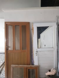 باب ألمنيوم جوزي • باب PVC أبيض • ٢م×٨٥سم/٢م×٨٠سم