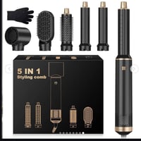 هذا هو مصفف شعر ومجفف هواء 5 في 1.  يجمع بين وظائف مجفف الشعر وفرشاة ا...