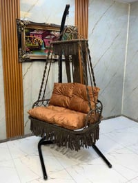 155 الف فقط 🧡 مرجوحه داخلية حياكة يدوي خيوط قطنية  تحمل 225 كيلو حقيقي...