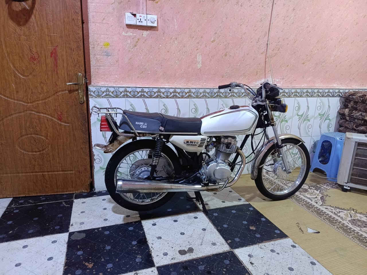 السلام عليكم دراجه للبيع مكاني بصره القبله الموديل 2020 اوراقه سحب السعر 650 وبيها مجل***********
