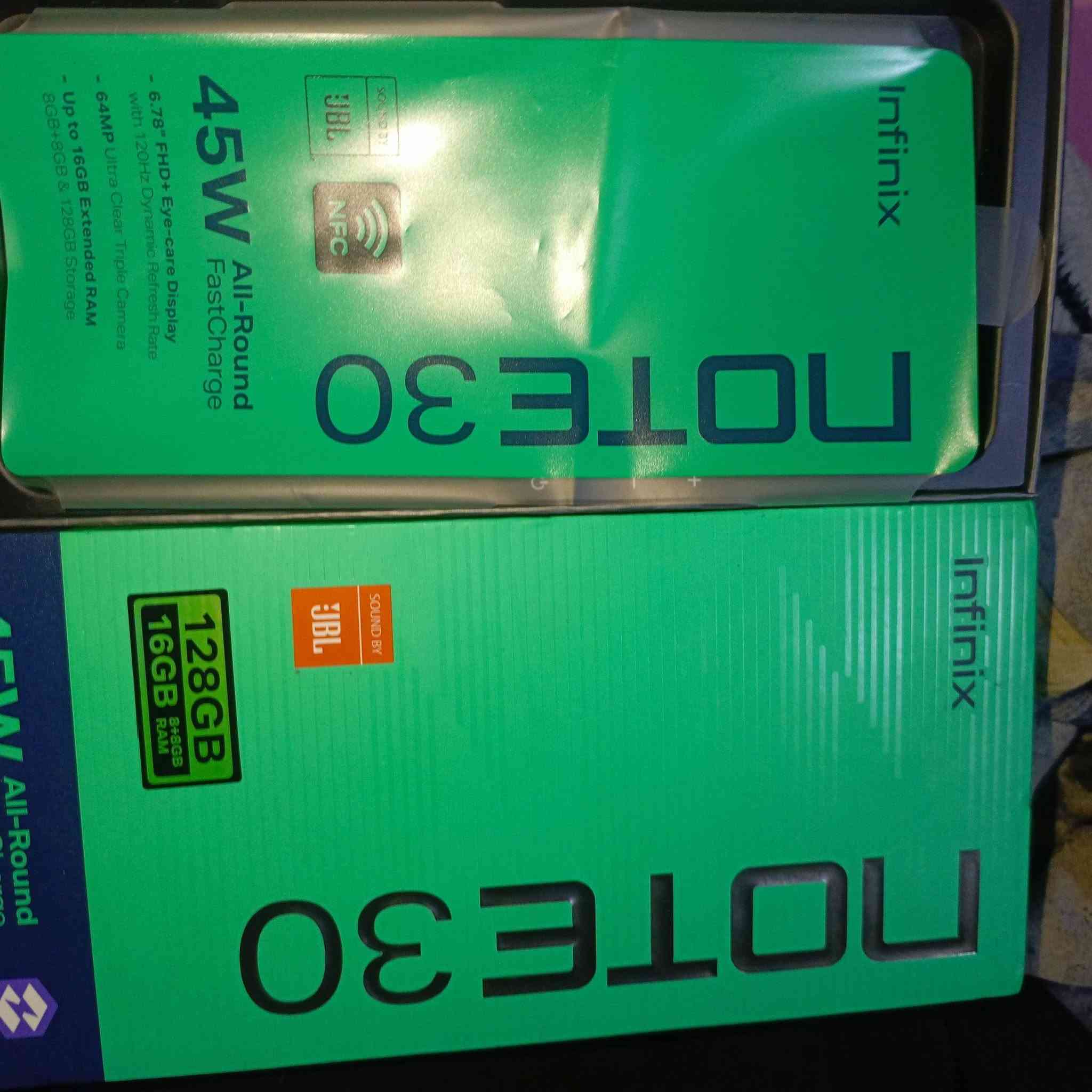 السلام عليكم
موبايل Infinix not 30

للبيع

ذاكرة 128g عشوائي 16g

شاحن w45

يدعم كل البرامج وفي البوبجي يدعم ٦٠ فريم وجير سكوب سلس 

الجهاز نظيف الله شاهد على كلامي 

وكلشي ما مبدل بي شي اي شي اي شي 

لسكه وكفر الاصليات ما مبدلات 

السعر 130  وبي مجال

المكان كربلاء حي الرساله 

الرقم..... ***********
