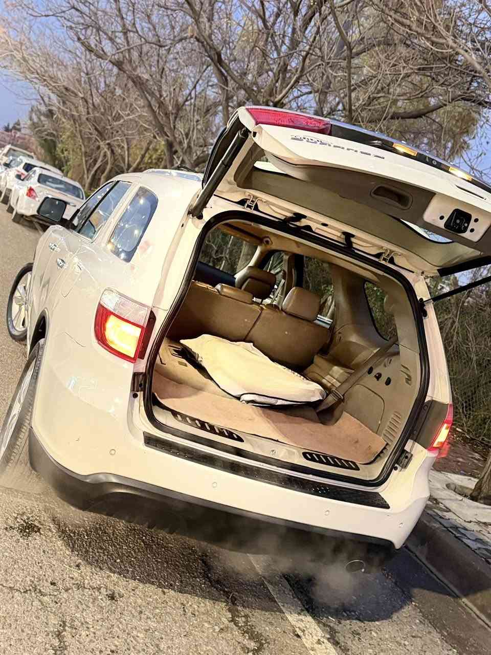 السلام عليكم 
دورنكو 2011 لون ابيض 
 3600
 7 راكب 

المواصفات 
—————
بصمه 
حساسات 
كشنات تدفئه 
سترين كهرباء 
كشنات كهرباء 
جنطه شفط 
مري قلاب 
خزن ميموري كشنات 
دمام خلفي 
لايتات والبجم كله زنون 

حادث 
————
صبغ فقط نص باب ابيع باب 
بيها طخات بسيطه 
السياره من اجدد السيارات بموديلها
ادامه كامله عليها السياره ربع متصرف عليها 

السعر 179 وبيها مجال
للاستفسار ***********
