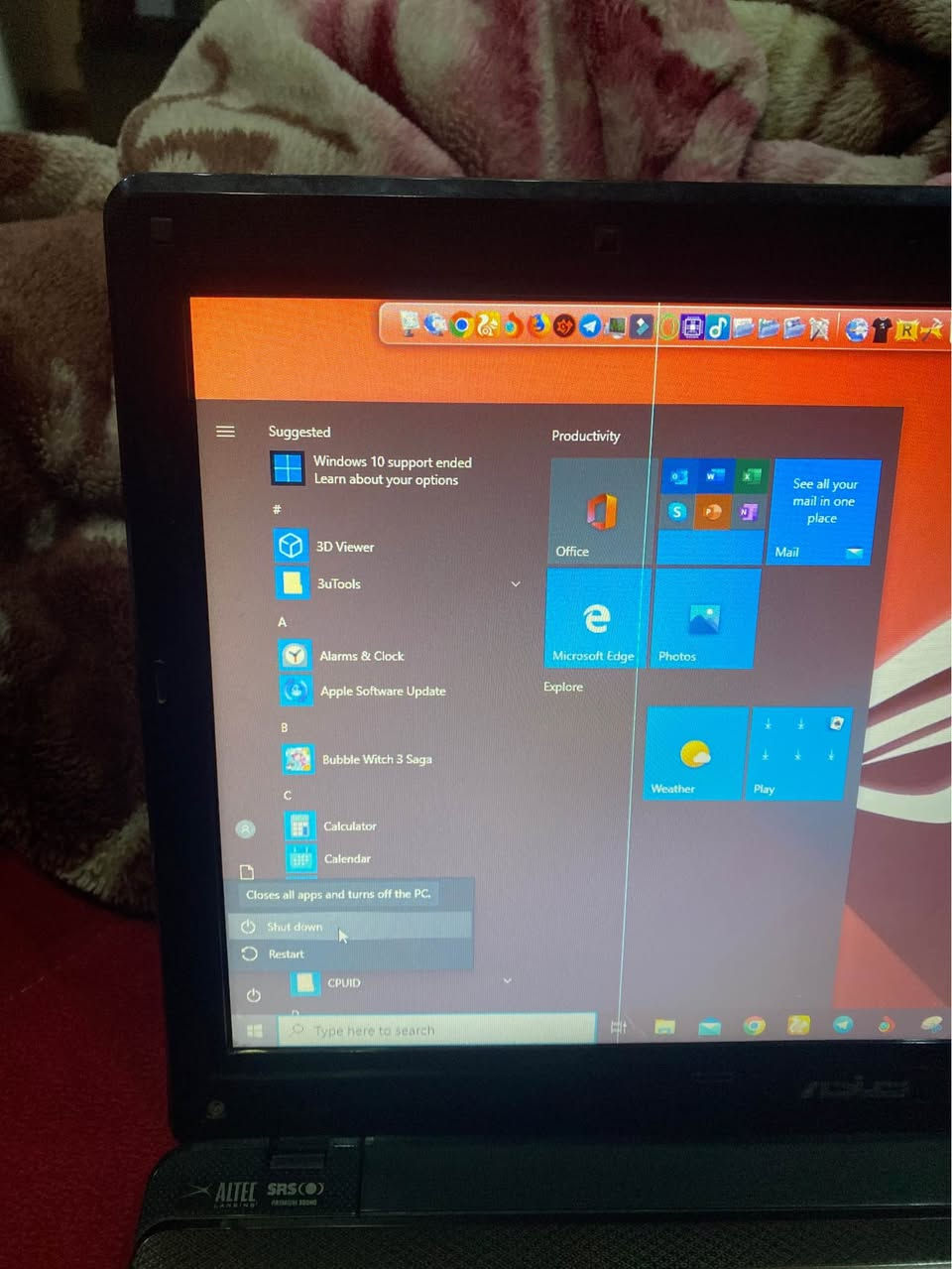 السلام عليكم 

لابتوب اسوز للبيع 
معالج كوراي 5 جيل الرابع 
رام 4 كيكا 
هارد 512 HHD 
كرت الشاشة داخلي من انتل 
فقط تصفح ودراسة يعني مو العاب 
الابتوب نقص فقط بطارية + الخط الطالع بالشاشة 
الباقي شغال ما بي اي نقص 

عارضه ب 80 الف ابيش يفيدك تعال اخذه 
مكاني بغداد مدينة الصدر 
رقمي *********** بغداد, العراق
