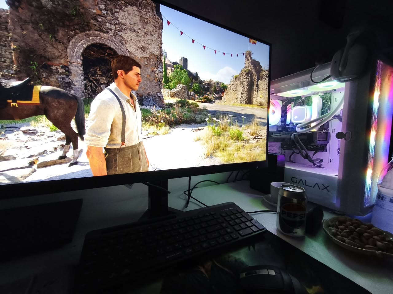مساء الخير PC للبيع للاستفسار المراسلة على الواتساب ***********
CPU 17 12700KF
RAM 16G 3600HZ RGB
M.B B760 ASUS MK
RTX 4070SUPER GIGABYTE 3F
M.2 1T NVME LEXAR
PSU 700W FSP BRONZ
COOLER 240M DEEPCOOL RGB
CASE GALAX 4FAN RGB
