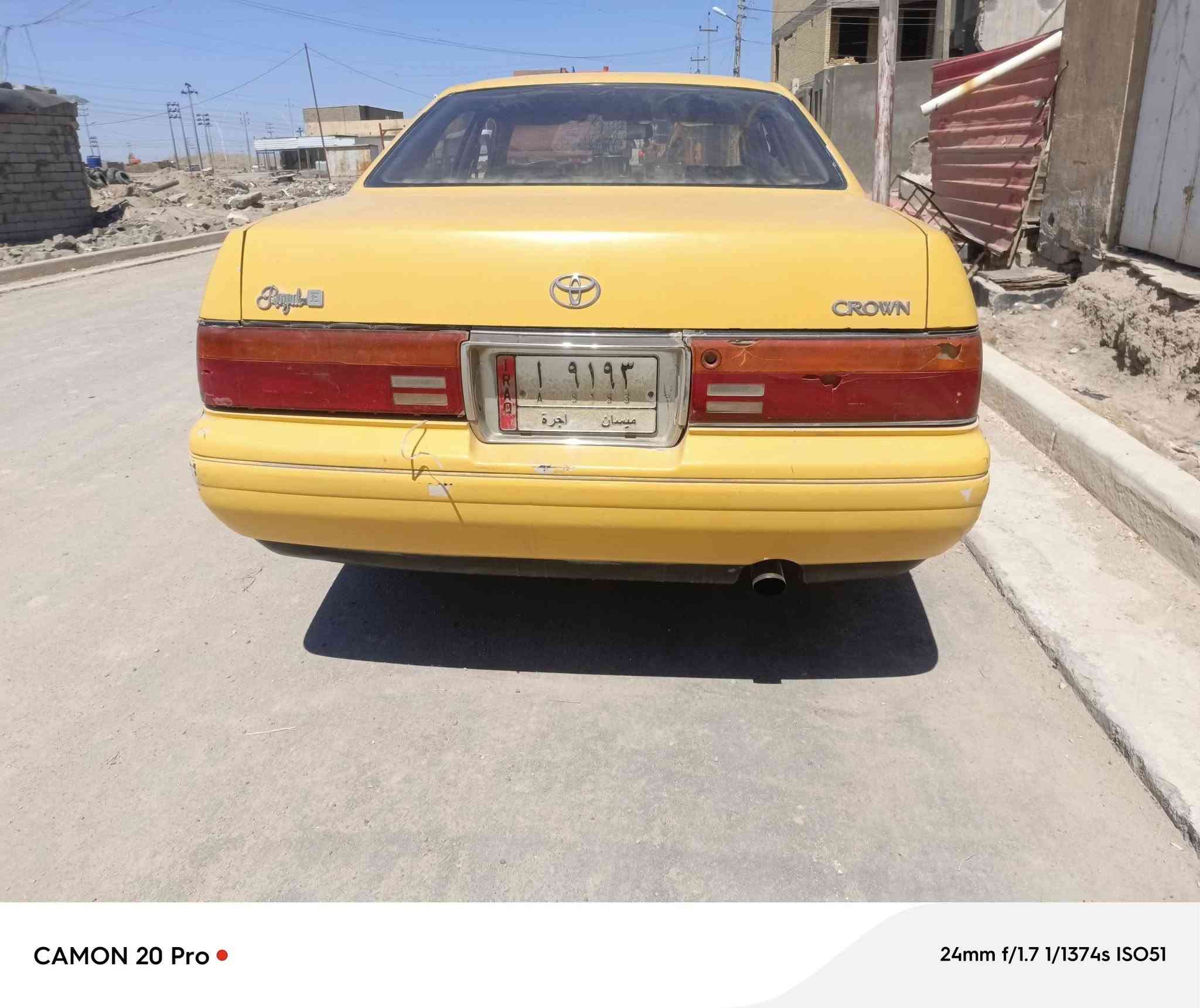 السلام عليكم بطه كراون للبيع راعيها باسمي سياره مصفره هي او غرامات كفال من القصه والنقل كهربائيات كلها شغاله سعر 28 وبيها مجال الوان بصره قضاء القرنه ***********
