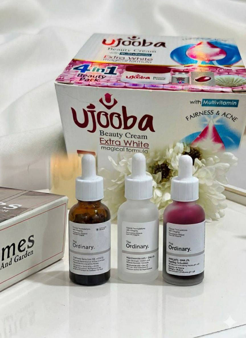 ✨ مجموعة العناية المتكاملة.. بشرة تلمع لمع! ✨
يا جماعة، اليوم جبتلكم روتين يخلي الوجه "گيمر" ويصفي البشرة من كل الشوائب. هذي المجموعة تجمع بين التقشير، النضارة، والترطيب. خل نشوف كل واحد شيسوي:
🧴 1. سيرومات The Ordinary (الثلاثي المرح):
المقشر الأحمر (AHA 30% + BHA 2%): هذا مو بس سيروم، هذا "سحر"! يخلصج من الجلد الميت ويصفي المسام. (استعماله مرة أو مرتين بالأسبوع بس، وما يطول أكثر من 10 دقائق على الوجه).
النياسيناميد (الشفاف): هذا صديق البشرة الدهنية، يصغر المسام ويتحكم بالدهون ويشيل آثار الحبوب.
سيروم فيتامين C (العلبة الجوزية): هذا يعطي "نضارة" وتنوير للوجه، ويحمي البشرة من التصبغات.
🌸 2. مجموعة "عجوبة" (كريم وصابونة):
كريم الجمال: كريم غني يساعد على تفتيح وتوحيد لون البشرة، وممتاز للي يعانون من كلف أو بقع ناتجة عن الشمس.
الصابونة: تنظيفها عميق وتكمل شغل الكريم، تخلي الوجه ملمسه ناعم ومشرق.
💊 3. الإضافات (الأمبولات والكبسول):
تجي وياهة أمبولات وكبسولات مخصصة للنضارة الفورية، تكدرين تخلطيهة أو تستخدميها حسب الحاجة حتى تعطي لوجهج "إضاءة" طبيعية.
💡 نصيحة "علماشي":
من تستخدمين المقشر الأحمر أو أي فيتامينات، واقي الشمس لازم يكون صديقج الصدوق الصبح، حتى تحافظين على النتيجة وتمنعين التحسس.
#لايكات #كومنت #كومنتات #اكسبلور #اكسبلور #اكسبلورر_2024 #اكسبلور_فلو #اكسبلور_2021 #اكسبلور_فلو #اكسبلورر_2022 #اكسبلور_explored #اكسبلور_لايك #عرب_فوتو #تصويري #صور


**إذا كنت صاحب هذا الإعلان وتريد حذفه لأي سبب، رجاءا أرسل رسالة إلى الدعم الفني**