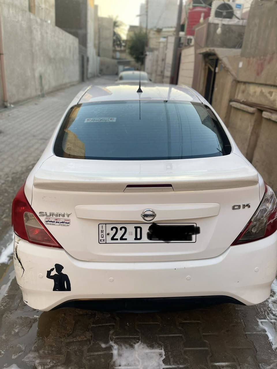 نيسان سني هندي ام البليته الزركه مديل 2022 رقم اربيل الدولي الجديد سنويه لل2027 باسم شركه 
كفاله عامه من الصبغ ما عدا ضربه خفيفه بلباب الصدر  الايمن اثر سقوط الدراجه عل باب 
وضربه قليله بلجاملغ الخلفي شوف العين ما صلحتهن
سعر 110 وبيه مجال 
ماشيه 128 
***********
