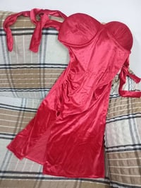 فستان عيد الحب • قديفة ناعمه • فري سايز