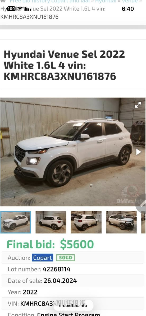 #هونداي_فينو

#موديل_2022

#مرقمة_بغداد

  المواصفات 

 فتحه سقف (سلايت

داخل لونين 

شاشه كبيرة كامرة دوارة 

فول  تحكم ستيرن جهتين  

 ويل كروم

شاشة كبيرة كاربلي +اندرويد 

نظام انذار

مانع انزلاق

وضعيات قيادة  

رادار تحذير جانبي 

رادار خلفي

رادار امامي

تحديد مسار 

مكينة 1600 دبل نوزل 

 و السيارة جديدة والحادث خفيف صور الحادث مرفقة مع الصور 

السعر 128 و بها مجال بسيط الاتصال *********** واتساب

📍المكان : الديوانية حي الجزائر
