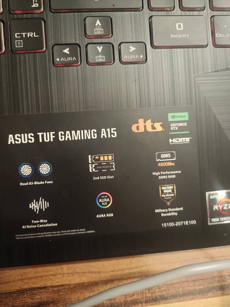 للبيع: ASUS TUF Gaming A15 – Gaming Laptop 🎮🔥
المواصفات الكاملة: السعر 850
🖥️ شاشة 15.6 إنش – 144Hz – Adaptive Sync
⚙️ معالج AMD Ryzen 7 – سلسلة 7000
🎮 كرت شاشة NVIDIA GeForce RTX 3050
💾 رام 16GB DDR5 بسرعة 4800MHz
🚀 تخزين 512GB SSD NVMe (ويَدعم إضافة SSD ثاني)
🎧 صوت DTS Audio + AI Noise Cancellation
🔥 تبريد قوي Dual 83-Blade Fans
⌨️ كيبورد بإضاءة ASUS AURA RGB
🛡️ تحمّل عالي Military Grade Durability
🔌 HDMI / Wi-Fi / Bluetooth
🔋 بطارية وشاحن أصلي انطيك ويا كيبورد وموس
عنواني بغداد الشعب سعر 850 رقمي ***********
