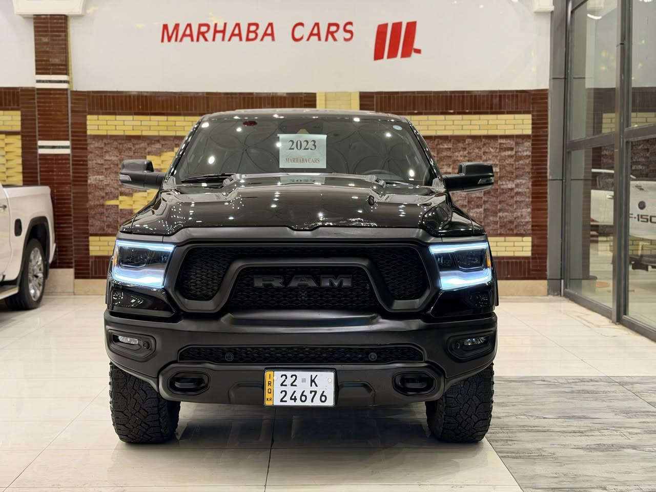 MARHABA CARS ERBIL
——————————
BRAND : RAM 1500
CLASS : REBEL G/T
ENGINE : V8 - 5.7L - 4x4
STATUE : CLEAN TITLE كلين تايتل 
YEAR : 2023
PRICE : $$ 
COUNTER : 40,000 MILE
IMPORTING : وارد كندى
ADRESS : Erbil , أربيل شارع ١٠٠م صف دائرة گمرگ
FOR IFORMATION CALL US :
MARHABA CARS 
 📞 : ***********
