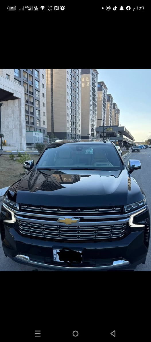 السلام عليكم
تاهو موديل 2021 بريمير  خليجي  

 وكاله المنصور  السونار منشور مع الصور

 فول أعلى مواصفات 

‏موديل : 2021

‏اللون : أسود 

رقم : بغداد بسمي 

‏
‏الفئه : PREMIER

‏المواصفات :

‏

‏دوسات جانبيه كهربائيه ويه فتحه الباب 

كامرات 360 

‏ثلاجه درجتين  

‏ نظام توقف ذاتي 

‏رادار جانبي بالمري الجانبيه

‏نظام القياده اليه 

‏شاحن لاسلكي 

‏-منفذ كهرباء للمقاعد الخلفيه 

‏-شاشات خلفيه بلادي 

‏جميع الابواب بصمه 

‏شاشه كبيره  

كل اغراضها موجوده ‏ 

‏بنوراما سقف

‏تشغيل عن بعد

‏ويل كب كروم اصلي حجم 22 انج

‏12 ايرباك

‏ دواخل جلد لون عسلي  

باب خلفي كهرباء 

‏مري قلاب

‏كشنات اماميه وخلفية كهرباء

‏‏رادار جانبي نقط عمياء

‏رادار امامي وخلفي  

‏سستم صوت كامل 

‏كراسي خزن ميموري 

‏تدفئه و تبريد كشنات 

‏

‏ماشية.82 الف 

السعر 480 $ وبيها مجال 

مكان سياره بغداد
حي الجهاد الاطباء.    او كراده 42
الهاتف ***********
ما متواجد ع فيس الي يحب يتصل واني حاضر
