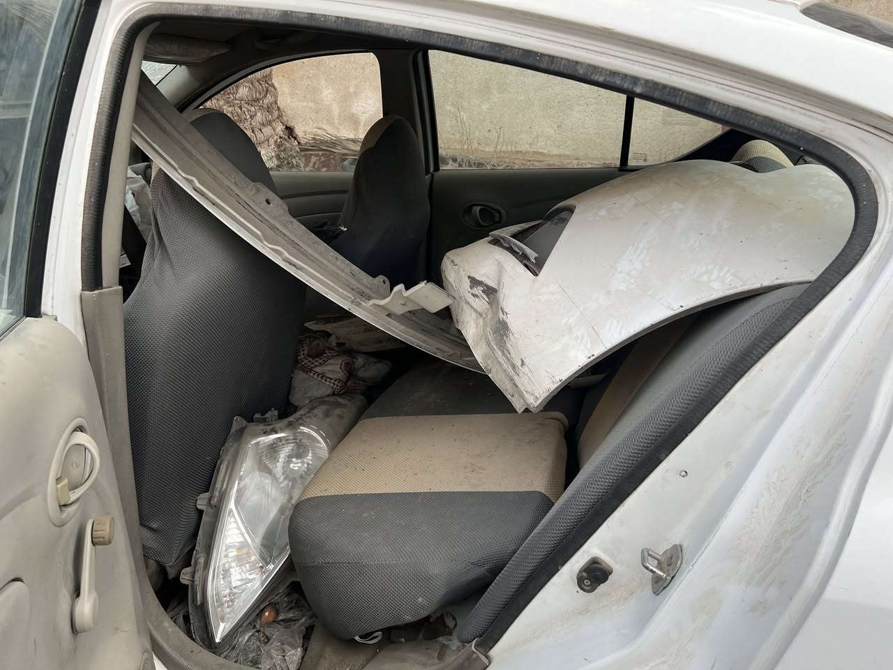 السلام عليكم نيسان صني مضروبه للبيع  مكان النجف 📍
***********
