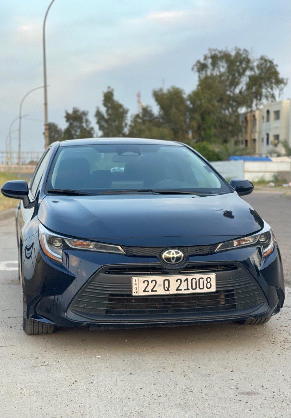 كورلا 2023 le 
رقم اربيل باسمي 
ضرر جانبي تبديل بيبان ثنين نفس اللون 
العنوان صلاح الدين 
ماشي 57 ميل فقط 
الاتصال على الرقم ***********