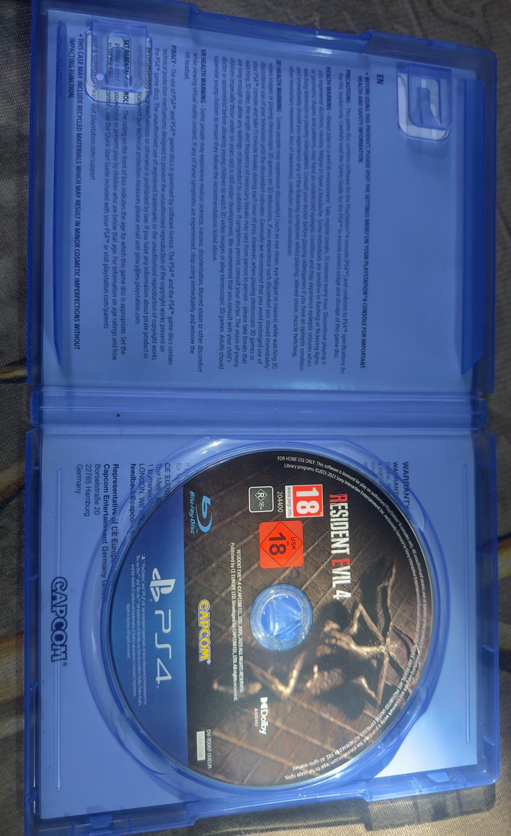 للبيع بسعر مناسب🔴🔴🔴
قرص ريزدنت ايفل 4 ريميك PS4 نضافة القرص 99‎%‎قبل أسبوعين اشتريته 🔥🔥🔥
…..
نسخة PS4 مع ترقية مجانية لجهاز PS5 النسخة الأصلية الإنكليزية، والداعمة للغة العربية بشكل رسمي بالكامل.عش تجربة العميل (ليون) في أجواء غامضة ومرعبة داخل القرية الملعونة، وواجه وحوشاً وزعماء لا يرحمون في واحدة من أفضل ألعاب الرعب والبقاء في تاريخ الألعاب 🔥
….
القرص اشبه بالجديد وسعره 20الف فقط
للتواصل خاص او واتساب ***********