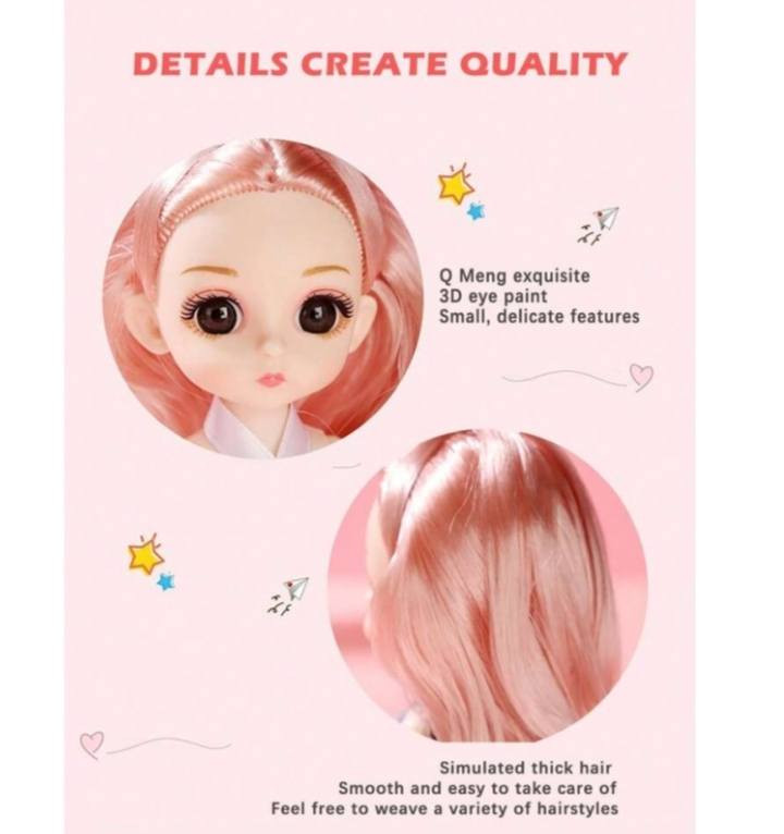 دمى  كورية مفصلية  مفاصل متحركة: تحتوي على مفاصل كروية في الرقبة، الكتفين، المرفقين، المعصمين، الوركين، الركبتين، والكاحلين، مما يسمح بوضعيات جلوس وحركة متنوعة. الطول 18 سم للبيع


**إذا كنت صاحب هذا الإعلان وتريد حذفه لأي سبب، رجاءا أرسل رسالة إلى الدعم الفني**