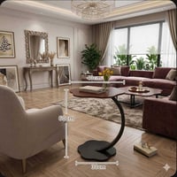 طاولات جانبية • هيكل معدني • سطح خشبي